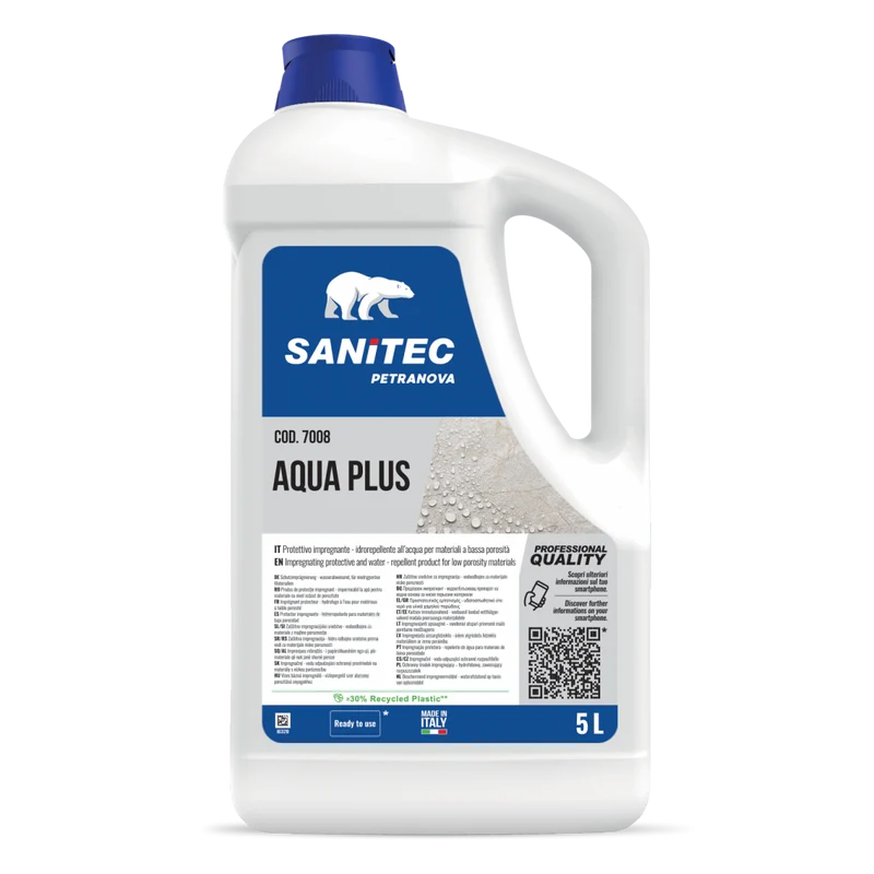 Protettivo idrofobizzante per materiali edili Sanitec Aqua Plus 2x5 litri DISPONIBILE IN 7 GIORNI LAVORATIVI