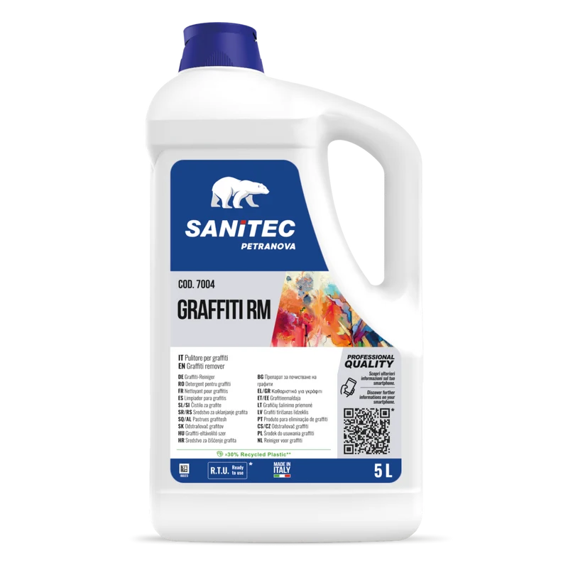 Rimuovi graffiti e vernici Sanitec Graffiti RM 5 litri DISPONIBILE IN 7 GIORNI LAVORATIVI
