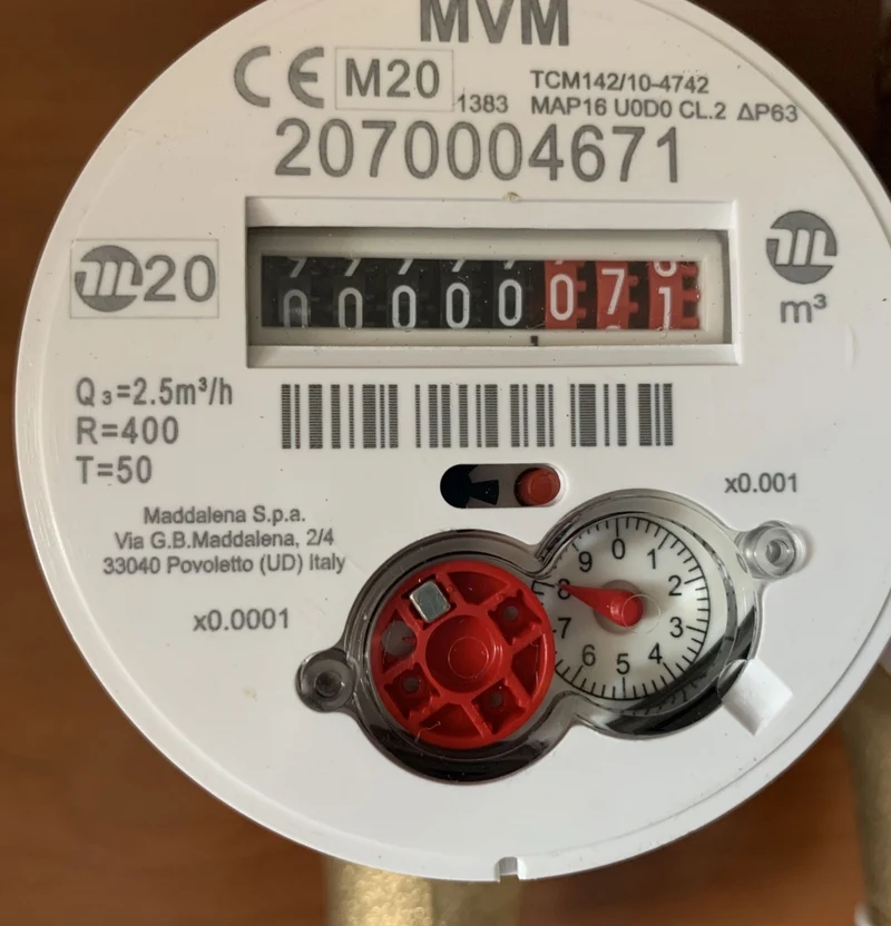 Watermeter Maddalena MVM reed contact voorbereid - Q3=4 1 P/L