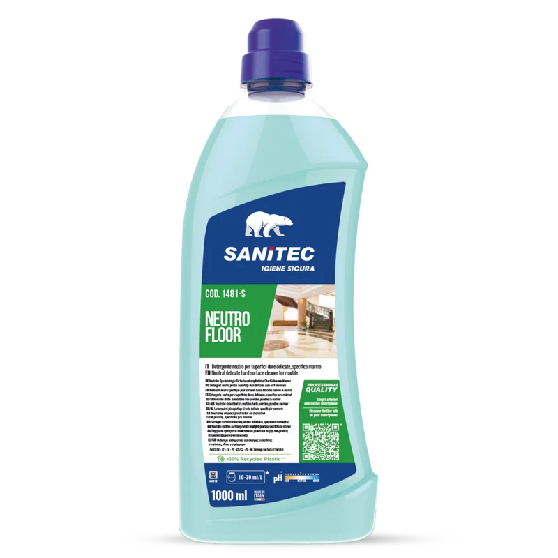 Detergente neutro per pavimenti delicati Sanitec Neutro Floor 6x1 litro DISPONIBILE IN 7 GIORNI LAVORATIVI