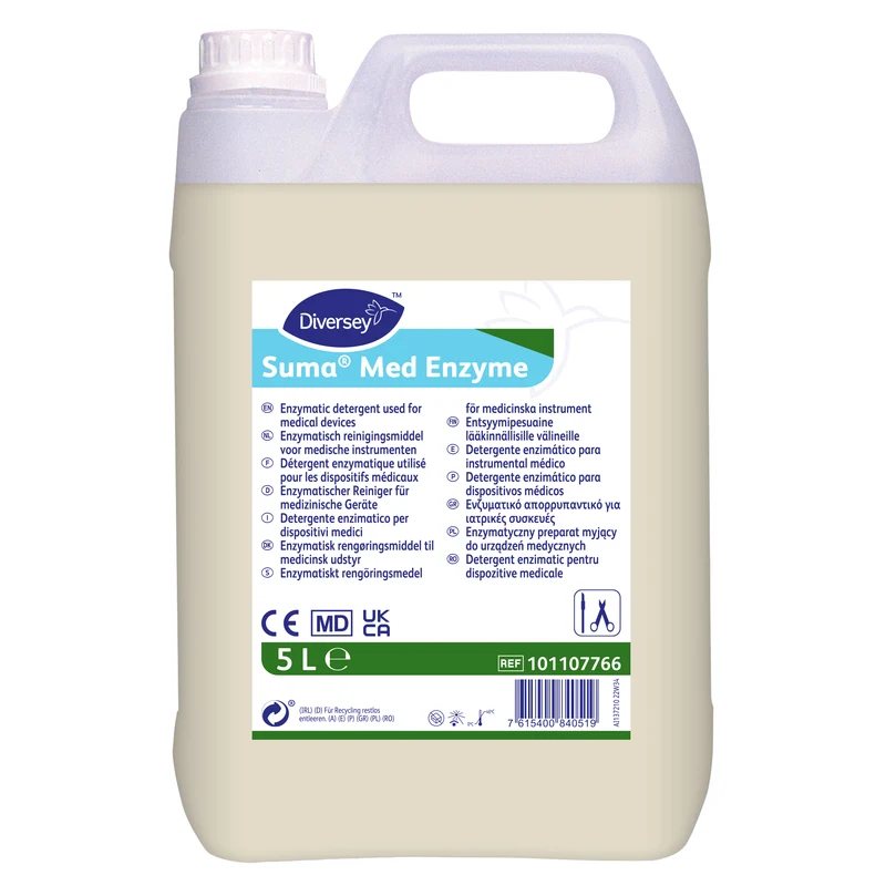 Detergente enzimatico per dispositivi medici Diversey Suma Med Enzyme 2x5 litri DISPONIBILE IN 7 GIORNI LAVORATIVI