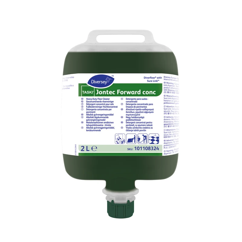 Detergente alcalino a bassa schiuma per pavimenti Diversey TASKI Jontec Forward conc 3x2 litri DISPONIBILE IN 7 GIORNI LAVORATIVI