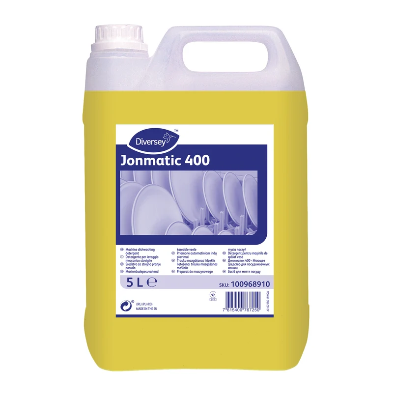 Detergente lavastoviglie per acque dure Diversey Jonmatic 400 2x5 litri DISPONIBILE IN 7 GIORNI LAVORATIVI