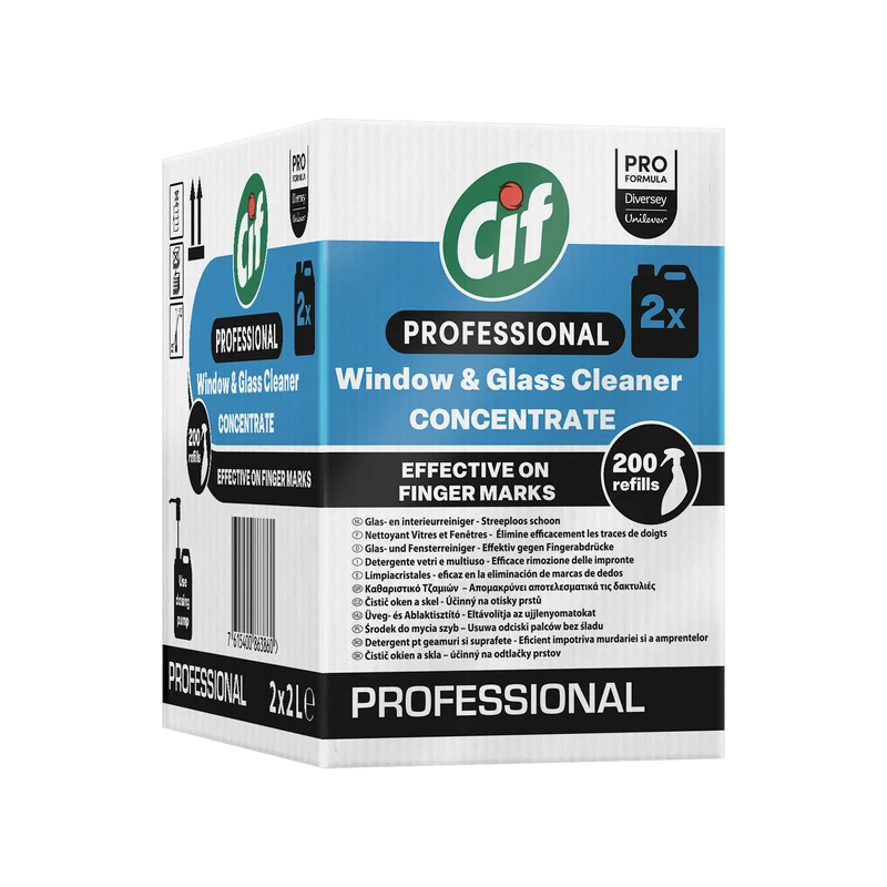 Detergente concentrato per vetri e specchi Diversey Cif Professional 2x2 litri DISPONIBILE IN 7 GIORNI LAVORATIVI