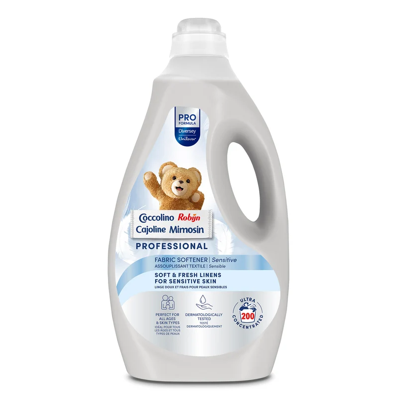 Ammorbidente concentrato per tessuti delicati Diversey Coccolino Sensitive Professional Concentrato 2x5 litri DISPONIBILE IN 7 GIORNI LAVORATIVI