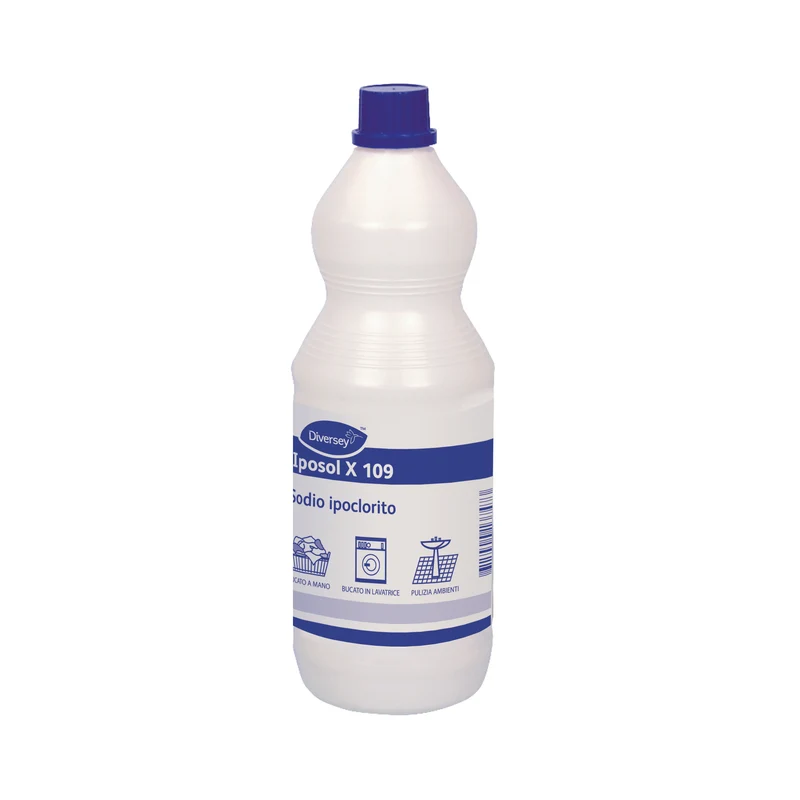 Sodio ipoclorito multiuso Diversey Iposol X109 12x1 litro DISPONIBILE IN 7 GIORNI LAVORATIVI