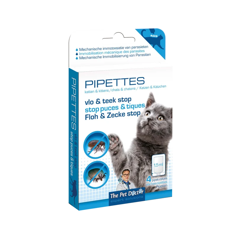 The Pet Doctor Vlo & Teek Stop Pipettes Kat