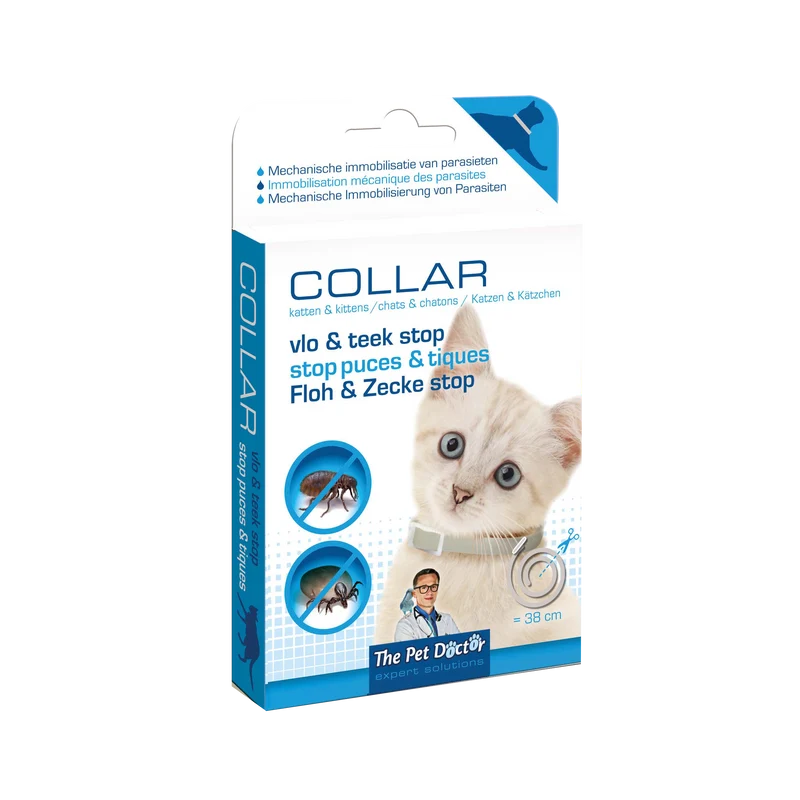 The Pet Doctor Vlo & Teek Stop Halsband Kat 38 cm