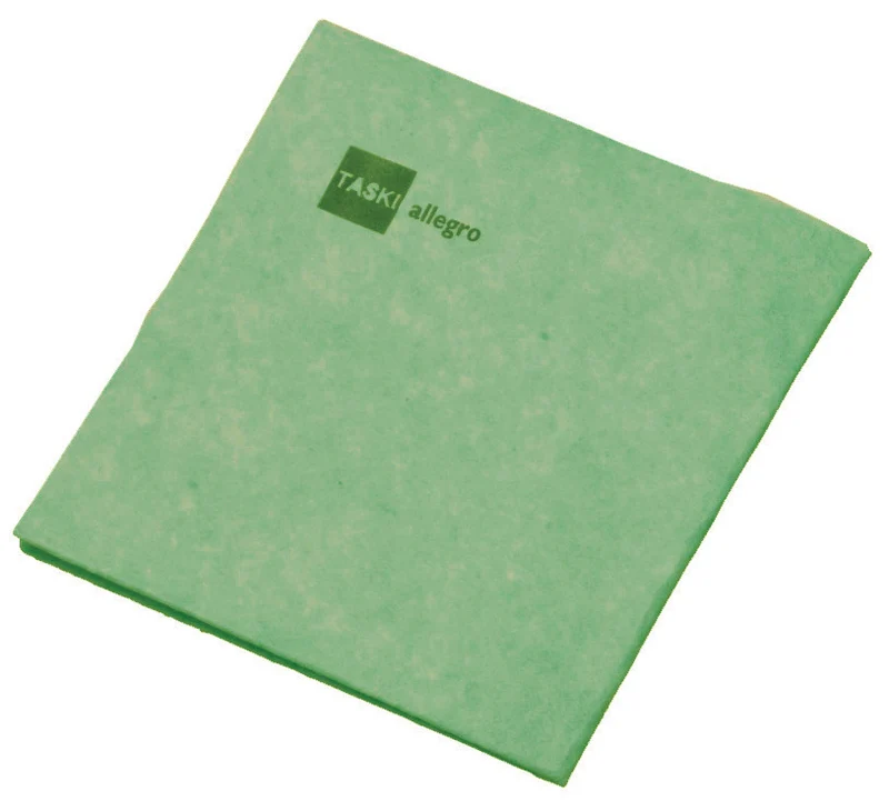 Panno multiuso in tessuto-non-tessuto Diversey TASKI Allegro 38 x 40 cm Verde 25 pezzi DISPONIBILE IN 7 GIORNI LAVORATIVI