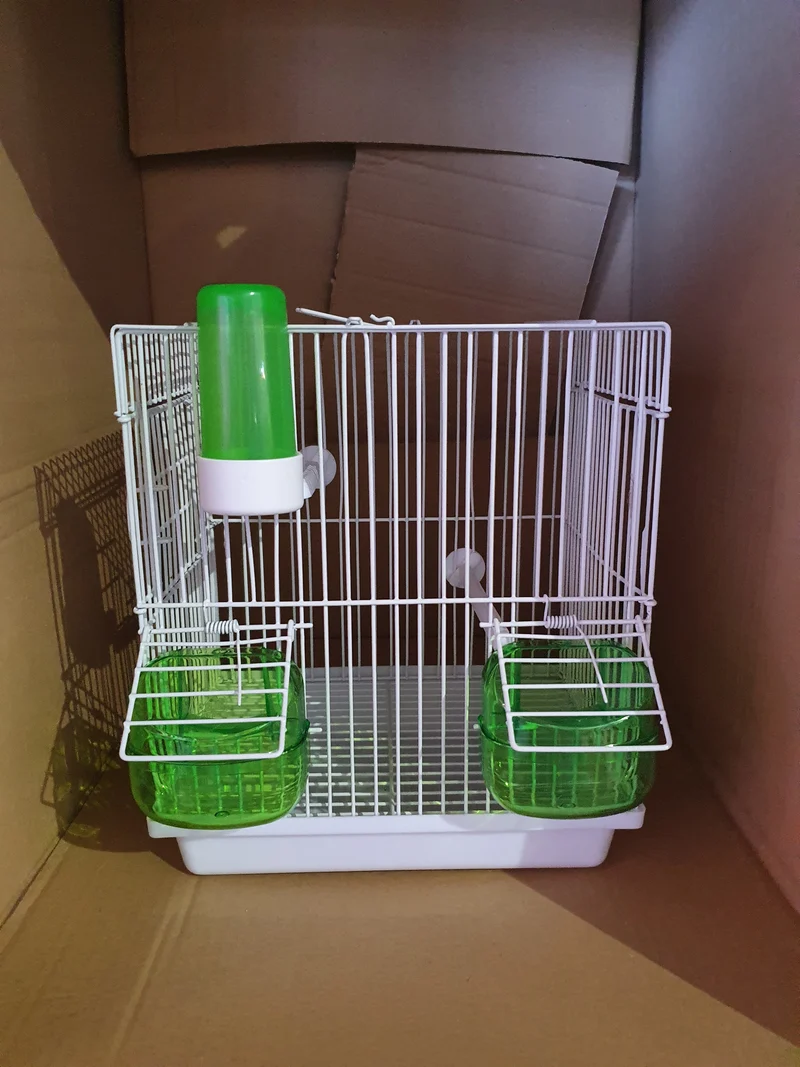 Cage de transport / Cage chantante verte