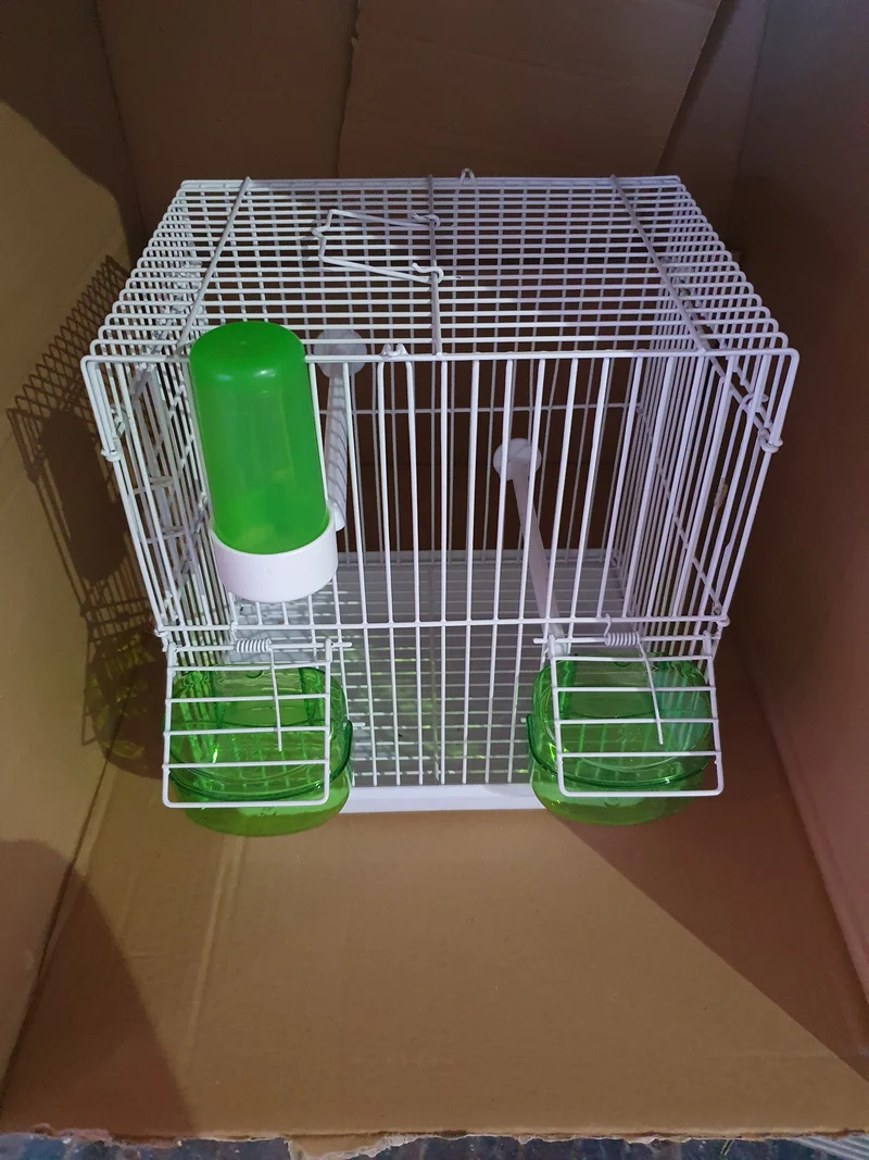 Cage de transport / Cage chantante verte