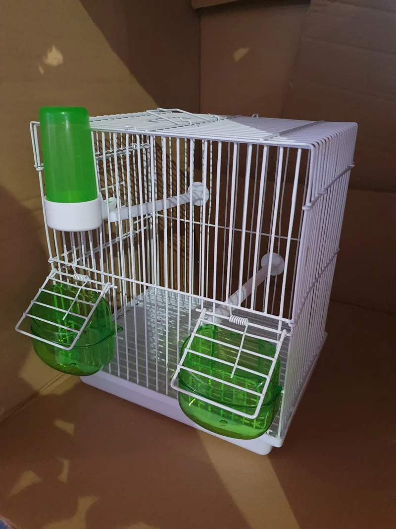 Cage de transport / Cage chantante verte