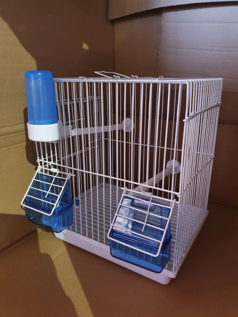 Cage de transport / Cage chantante bleue