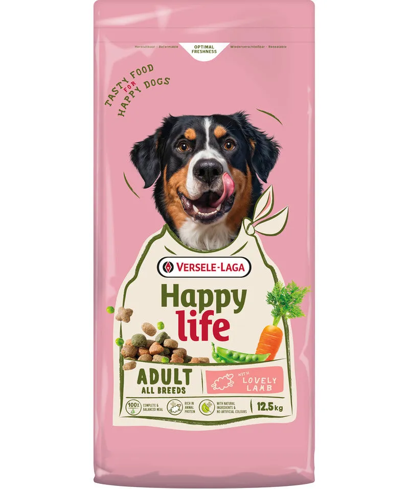 Happy Life Agneau Adulte Nourriture pour Chien 2.5 kg - Versele Laga