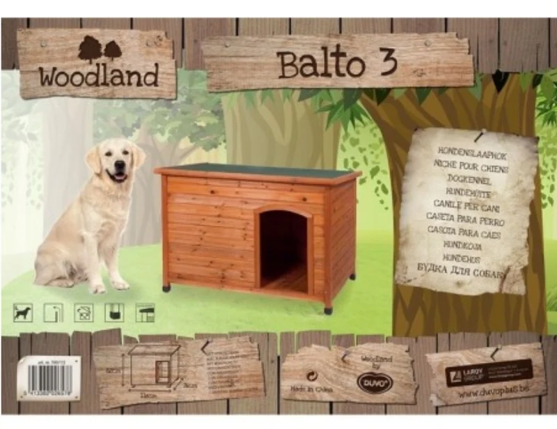 Chenil Woodland Balto Classic 116x76x82cm - Duvo+