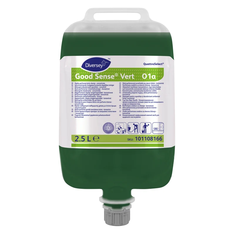 Detergente deodorante in QuattroSelect Diversey Good Sense Vert QS 2x2,5 litri DISPONIBILE IN 7 GIORNI LAVORATIVI