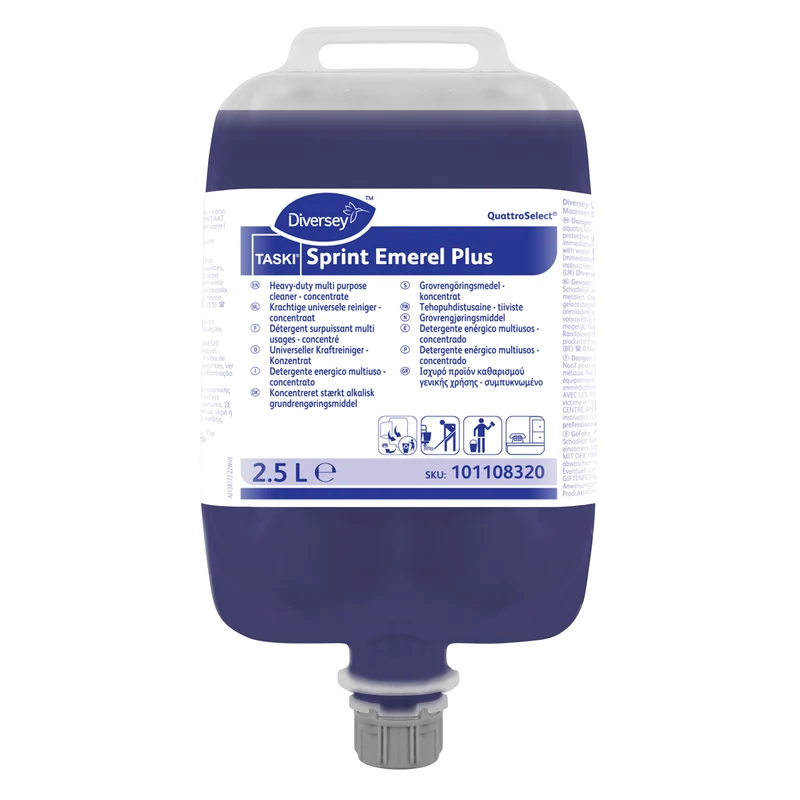 Detergente energico multiuso in QuattroSelect Diversey TASKI Sprint Emerel Plus QS 2,5 litri DISPONIBILE IN 7 GIORNI LAVORATIVI