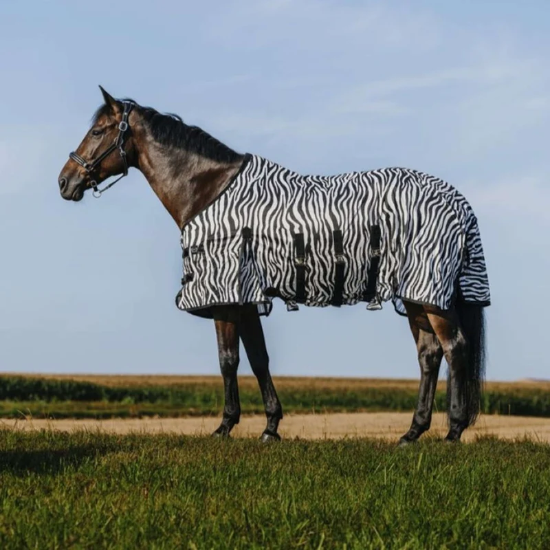 Riding World Couverture Anti-Mouches Belly Mesh Zebra