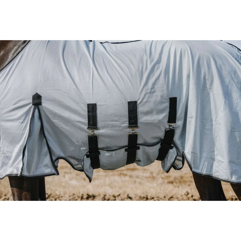 Riding World Couverture Anti-Mouches Belly Mesh Gris