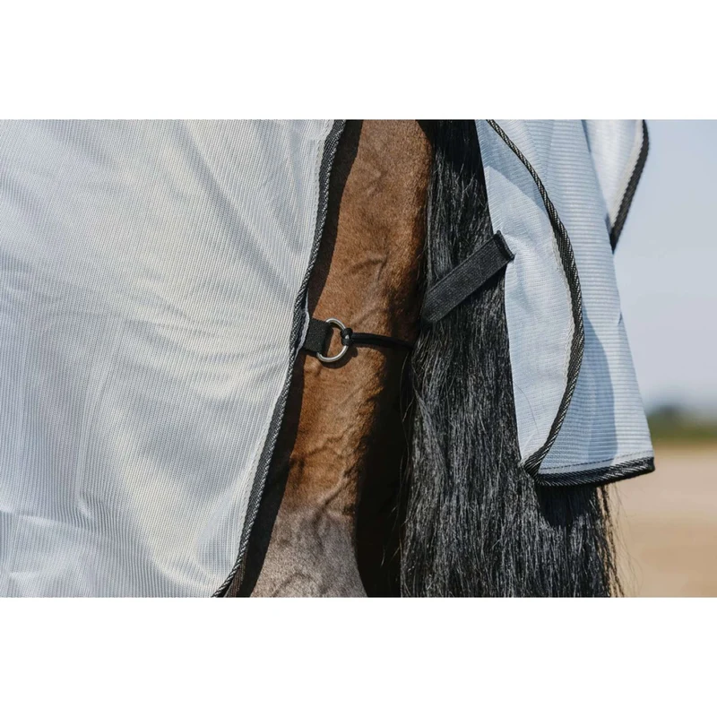 Riding World Couverture Anti-Mouches Belly Mesh Gris