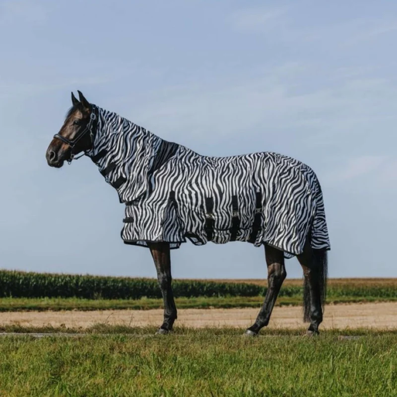 Riding World Couverture Anti-Mouches Belly Mesh Combo Zebra