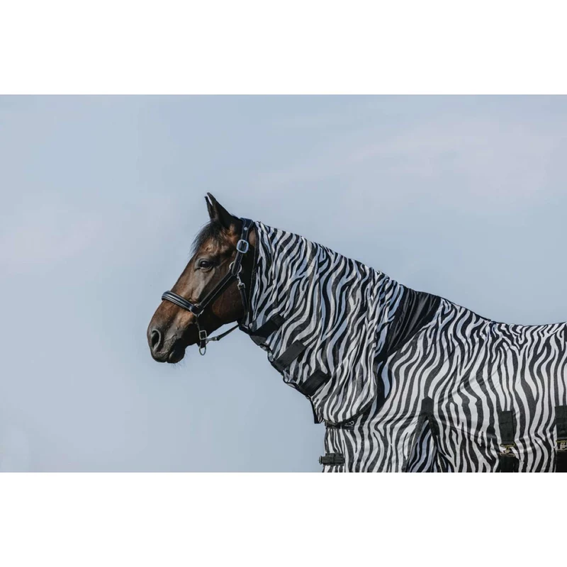 Riding World Couverture Anti-Mouches Belly Mesh Combo Zebra