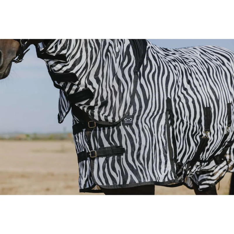 Riding World Couverture Anti-Mouches Belly Mesh Combo Zebra