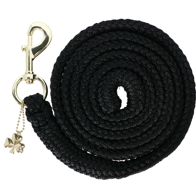Bucas Corde pour Licol Comfort avec Mousqueton Noir/Noir