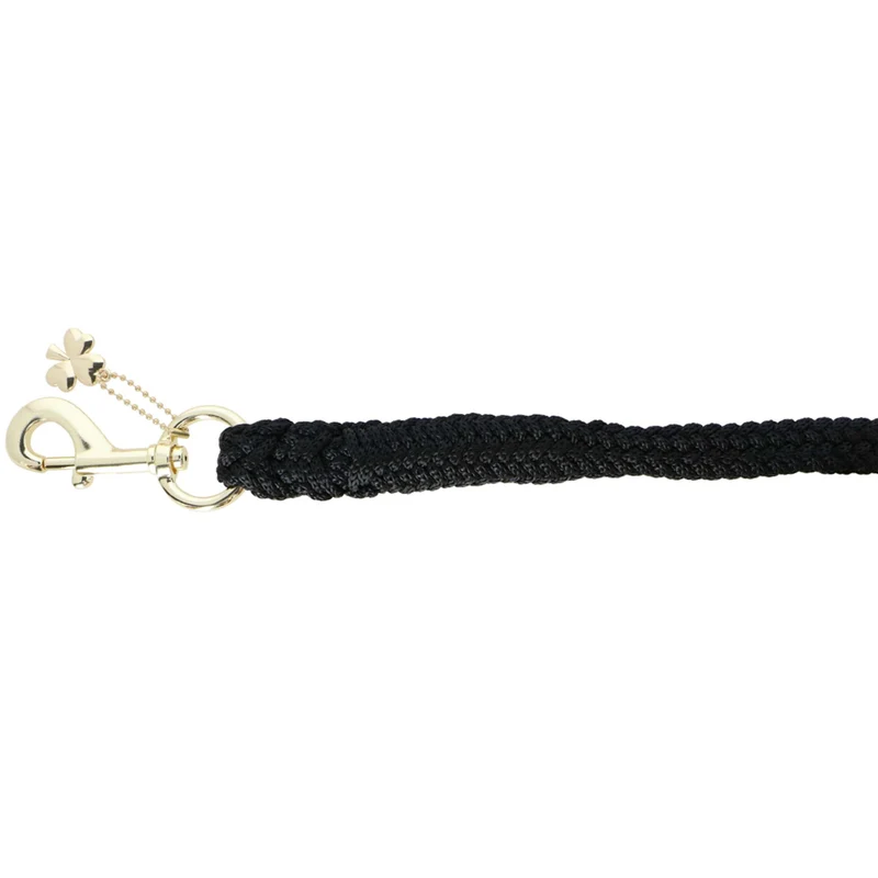 Bucas Corde pour Licol Comfort avec Mousqueton Noir/Noir