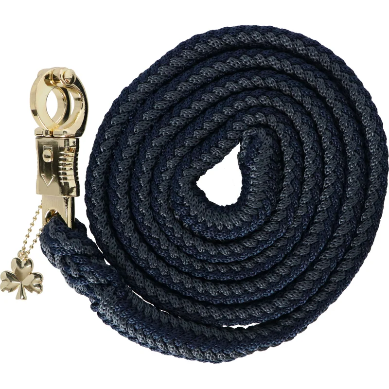 Bucas Corde pour Licol Show-Line Comfort avec Crochet Panique Marine/Gris