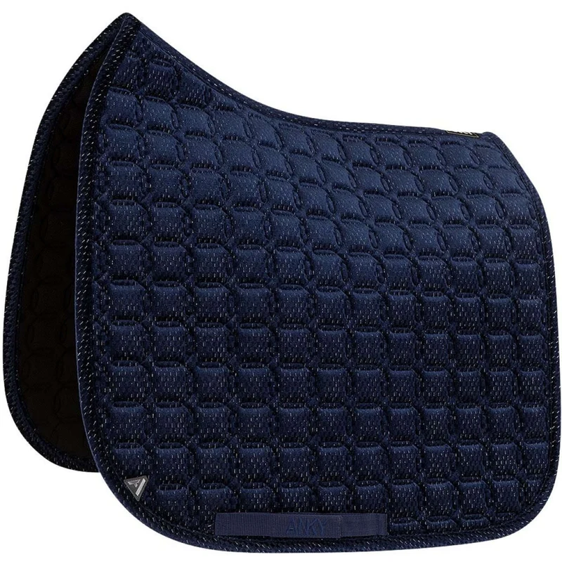 ANKY Tapis de Selle Check Velvet XB25003 Dressage Midnight Blue