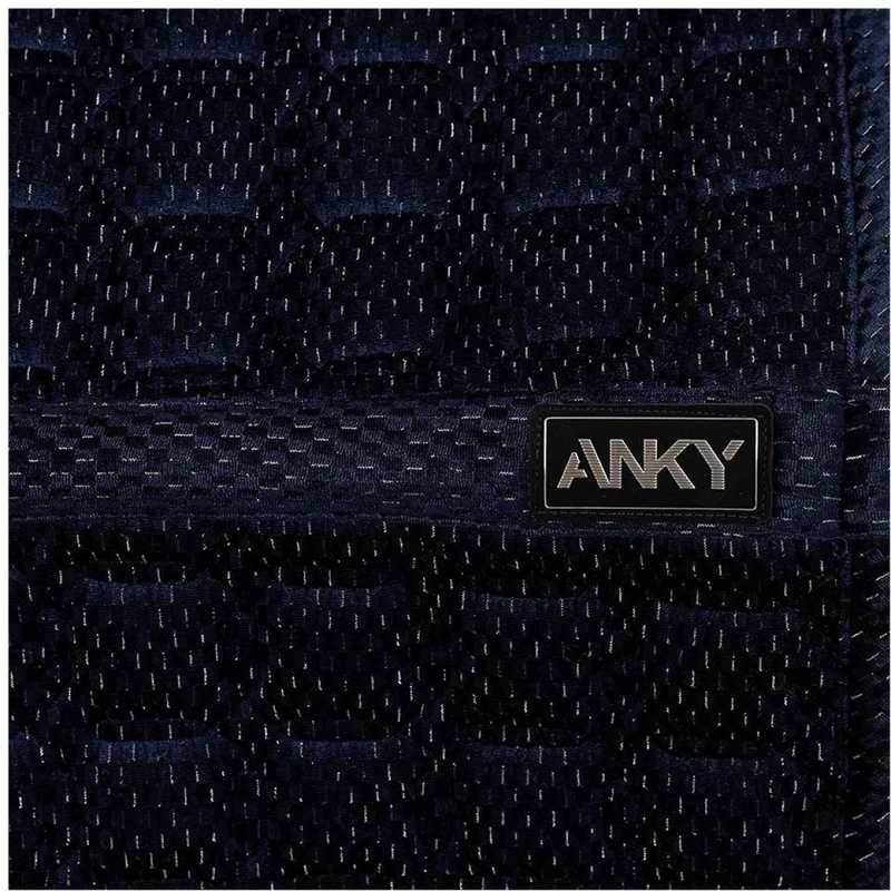 ANKY Tapis de Selle Check Velvet XB25003 Dressage Midnight Blue