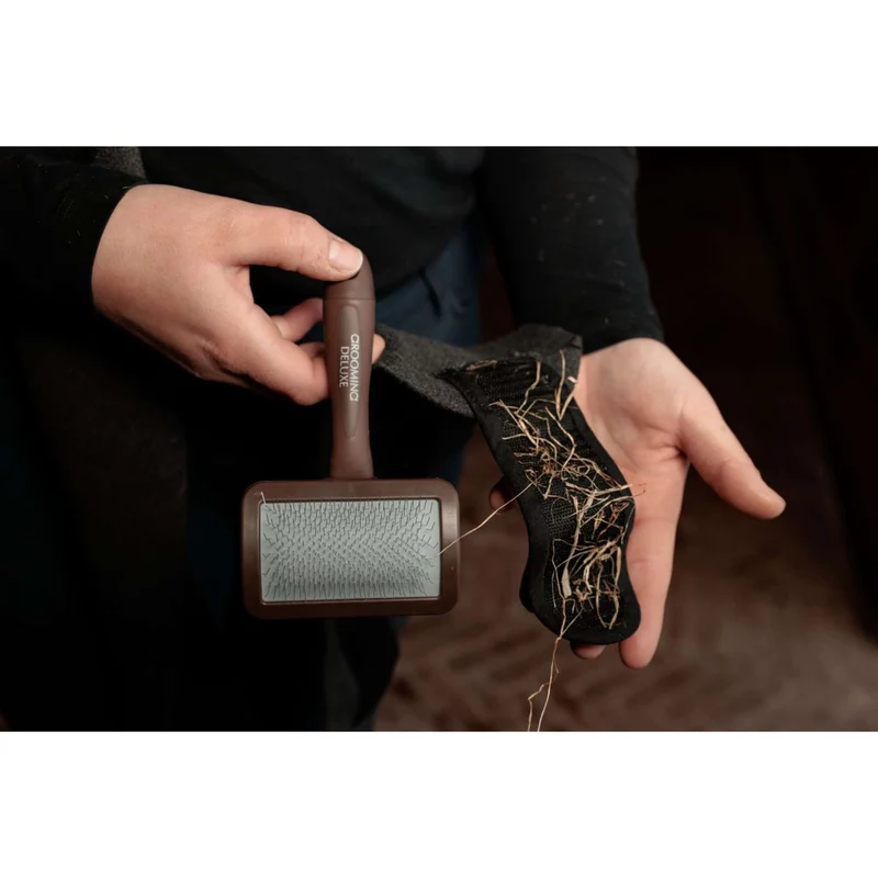 Grooming Deluxe by Kentucky Velcro Cleaning Brush Marron