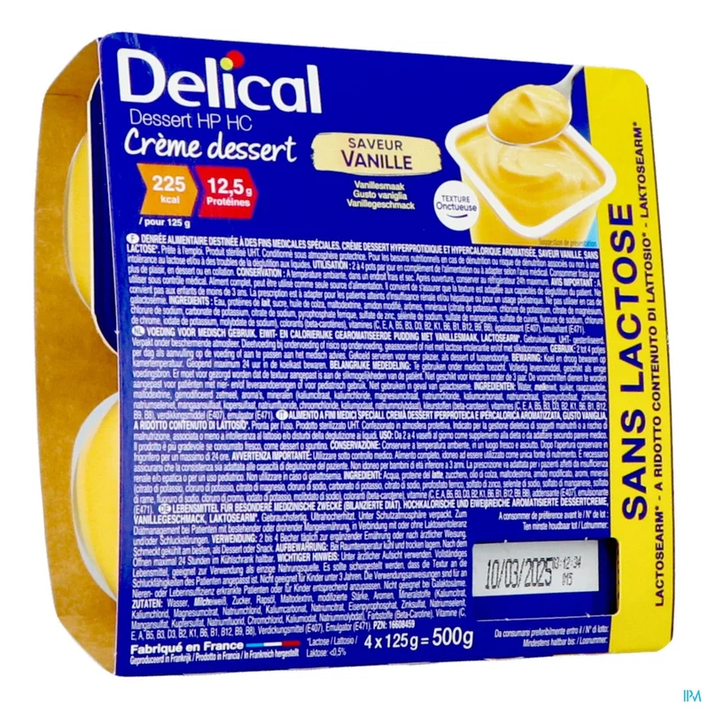 Delical Creme Dessert Vanille | Eiwitrijk, Lactosevrij, 180 kcal