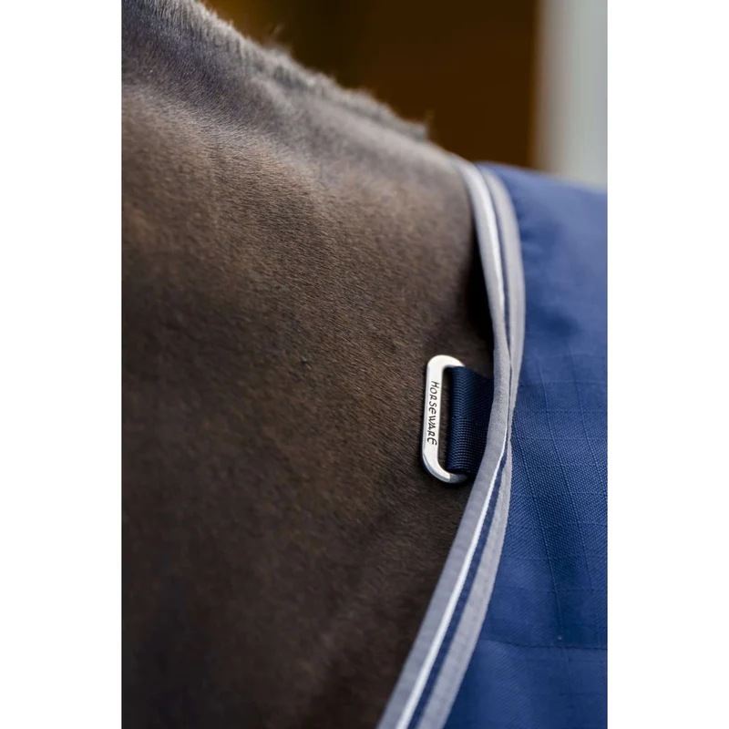 Rambo Couverture d'Écurie 400g Navy/Thunderstorm Grey/Silver