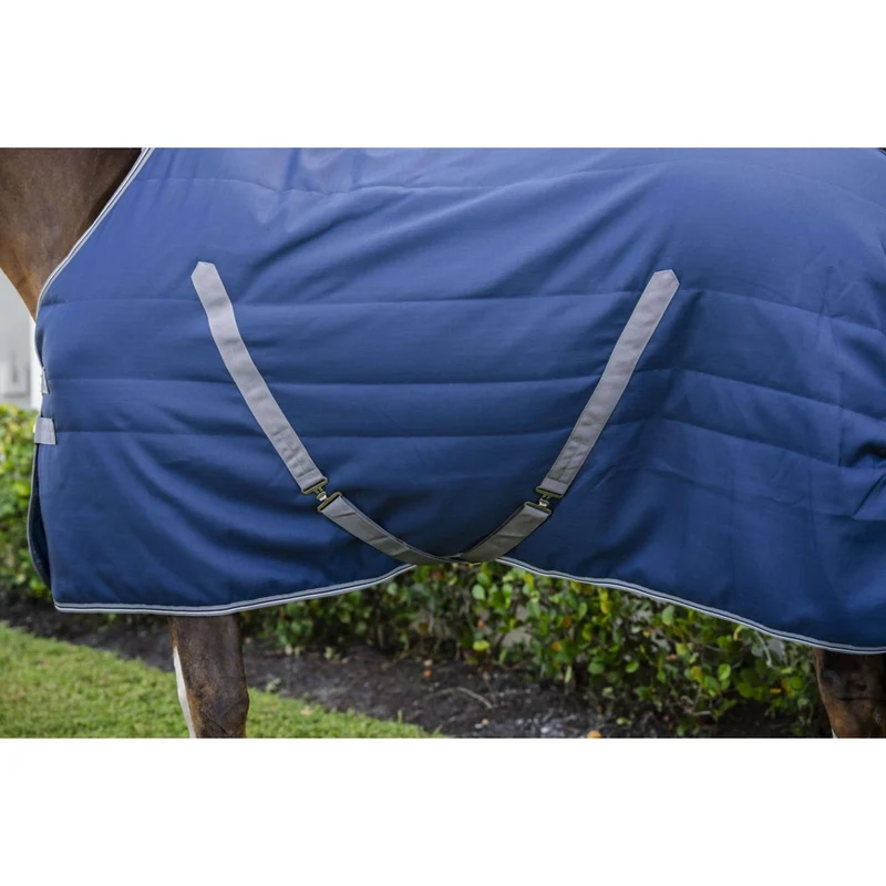 Rambo Couverture d'Écurie 400g Navy/Thunderstorm Grey/Silver