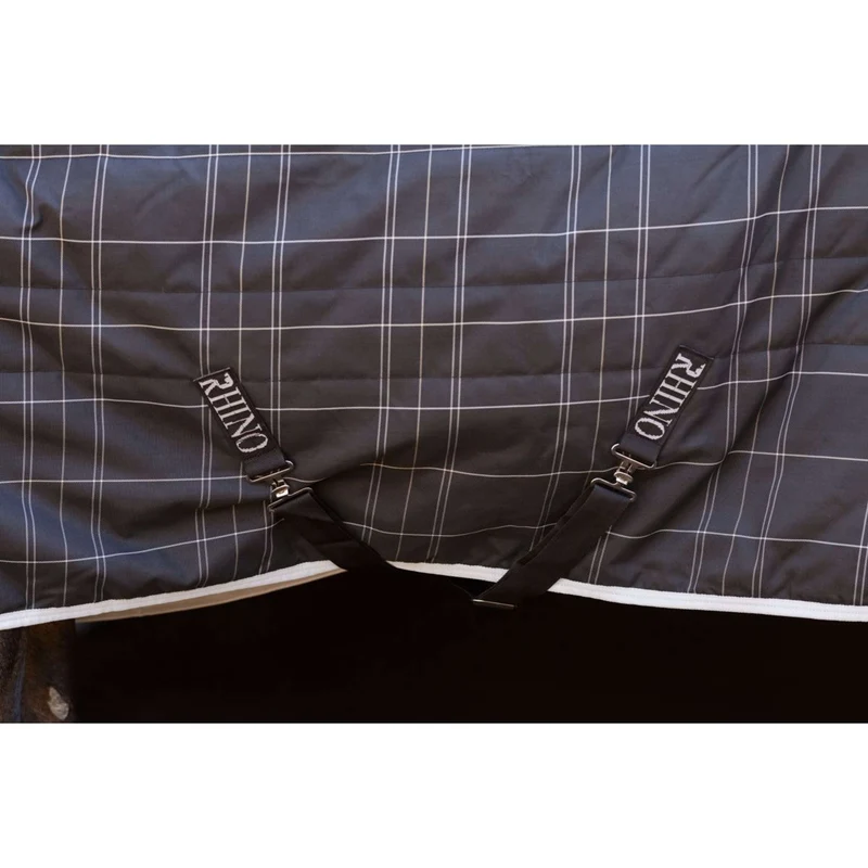 Rhino Pony Stable 100g Black/Grey/White Check/Gray