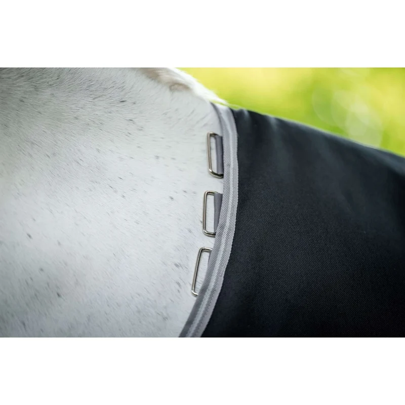 Amigo Turnout Rug 1200D 250g Black/Titanium Grey/Silver