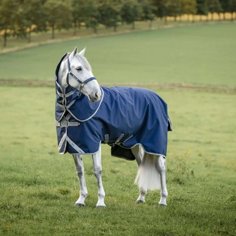 Amigo Turnout Rug FieldSafe Plus 1200D 50g Navy/Titanium Grey/Silver