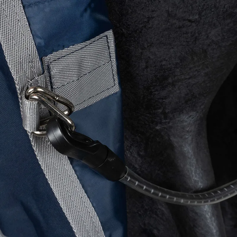 Amigo Turnout Rug FieldSafe Plus 1200D 50g Navy/Titanium Grey/Silver