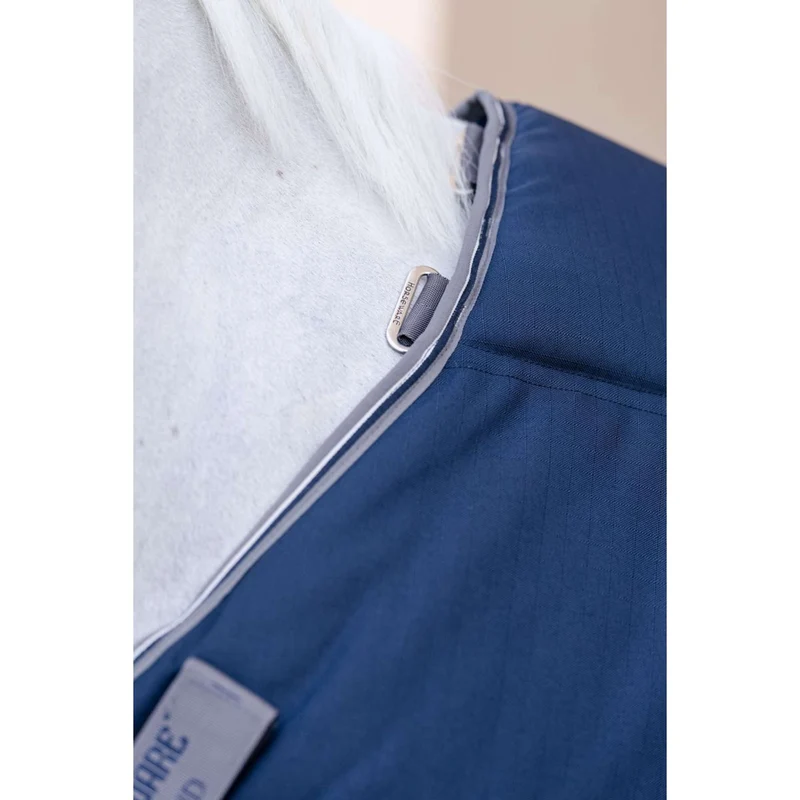 Rambo Optimo Couverture d'Écurie Plus 200g Navy/Thunderstorm Grey/Silver
