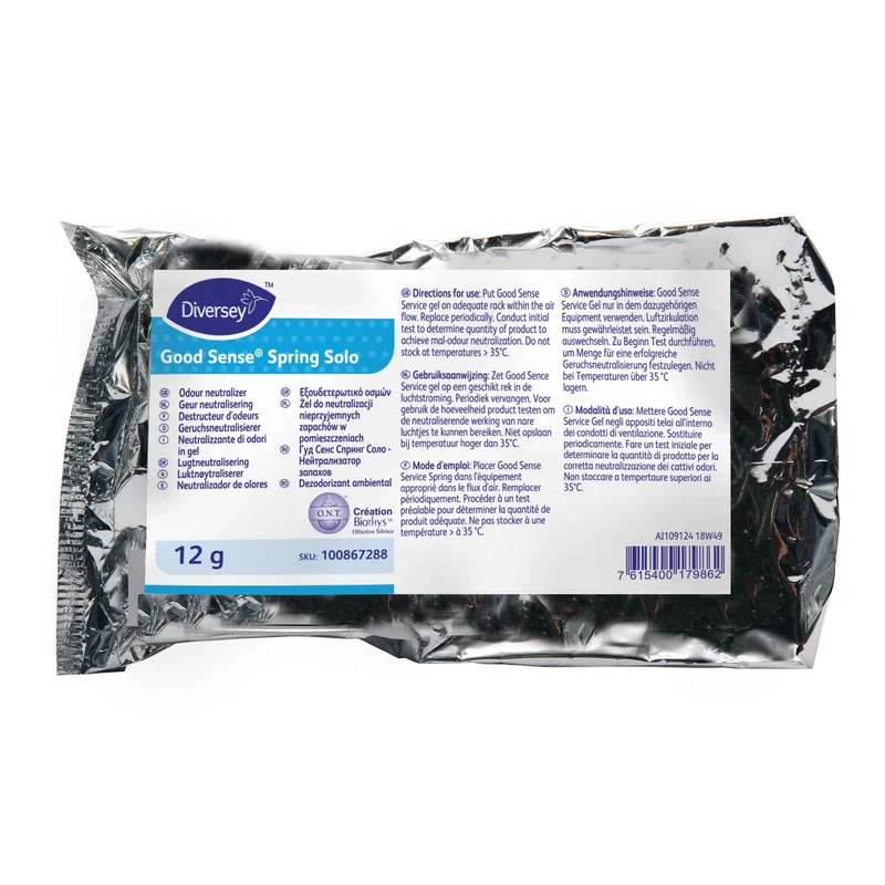 Neutralizzatore di odori in gel Diversey Good Sense Spring Solo 4 pezzi DISPONIBILE IN 7 GIORNI LAVORATIVI