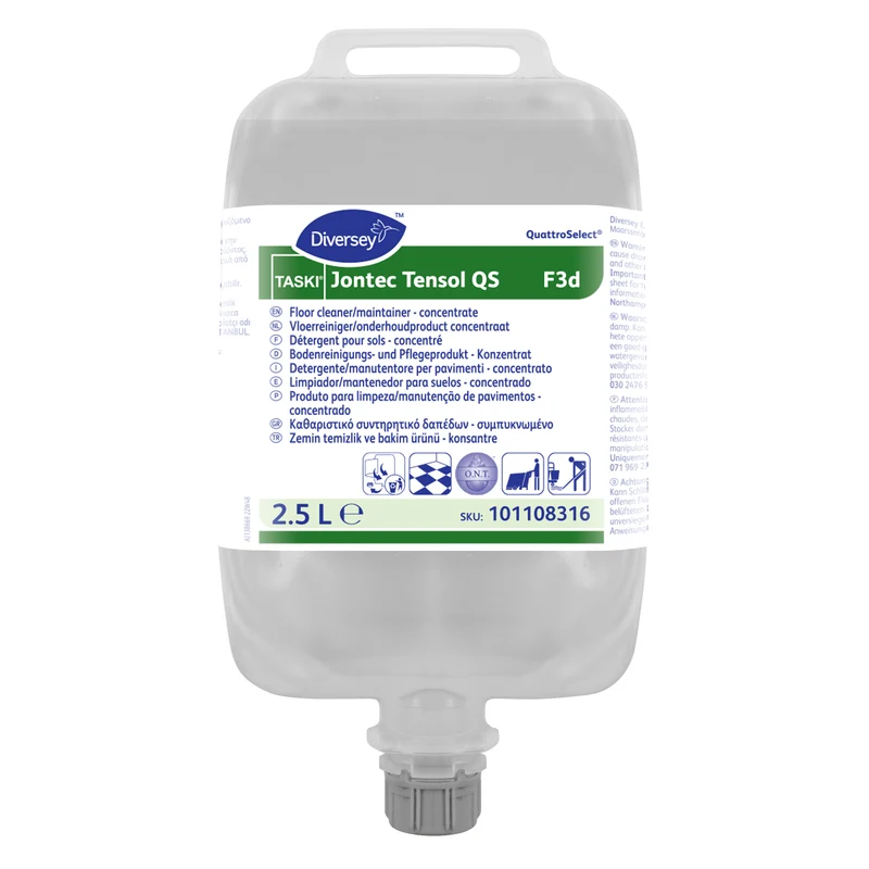 Detergente manutentore per pavimenti in QuattroSelect Diversey TASKI Jontec Tensol QS F3d 2x2,5 litri DISPONIBILE IN 7 GIORNI LAVORATIVI