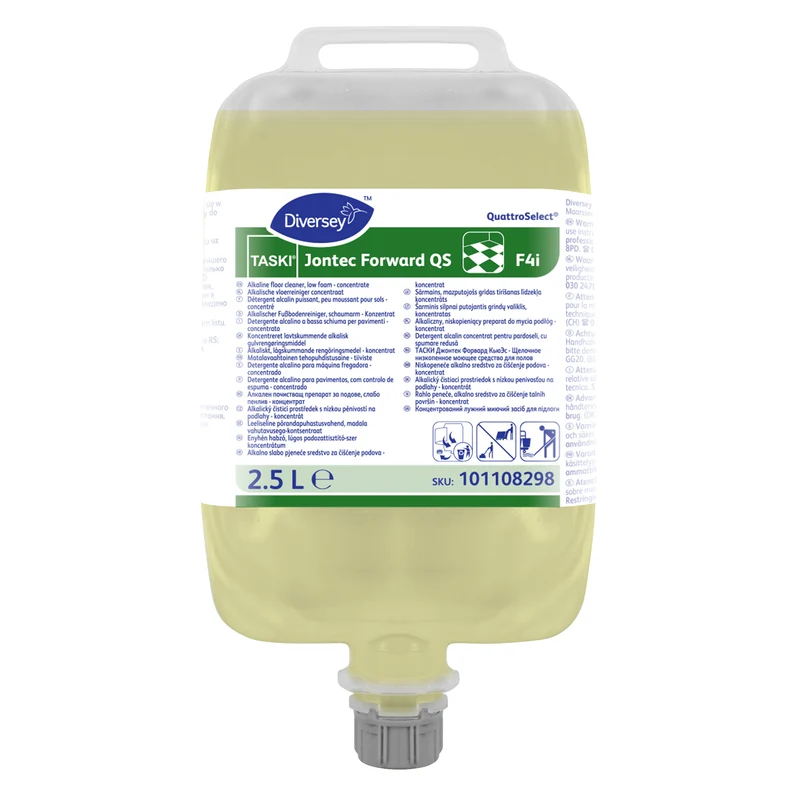 Detergente alcalino per pavimenti in QuattroSelect Diversey TASKI Jontec Forward QS F4i 2x2,5 litri DISPONIBILE IN 7 GIORNI LAVORATIVI