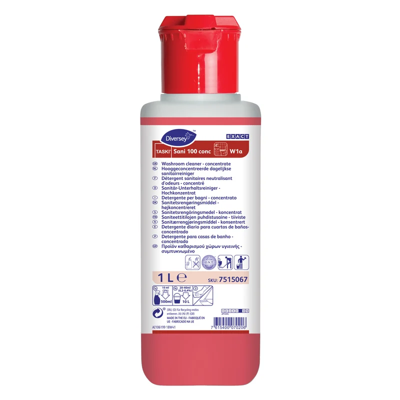 Detergente per il bagno Diversey TASKI Sani 100 conc 1 litro DISPONIBILE IN 7 GIORNI LAVORATIVI