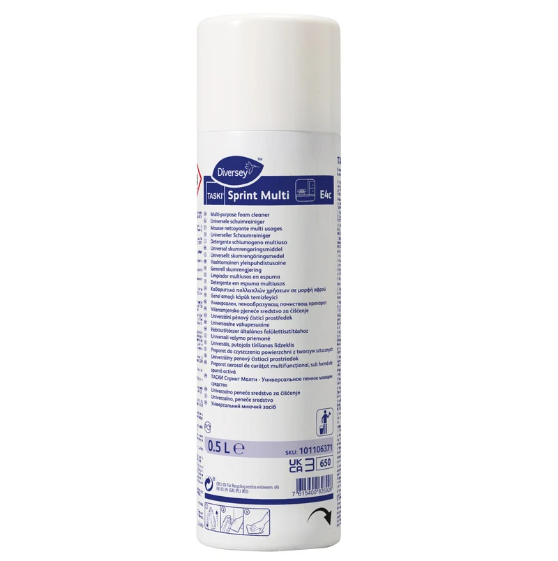 Detergente multiuso in schiuma Diversey TASKI Sprint Multi 6x500 ml DISPONIBILE IN 7 GIORNI LAVORATIVI