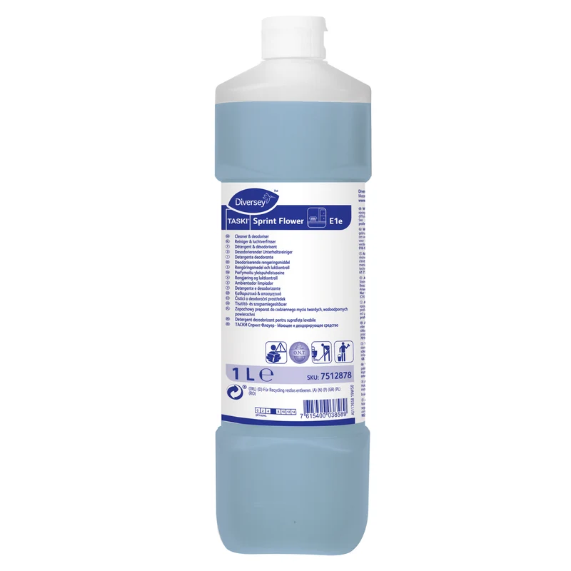 Detergente deodorante Diversey TASKI Sprint Flower 1 litro DISPONIBILE IN 7 GIORNI LAVORATIVI