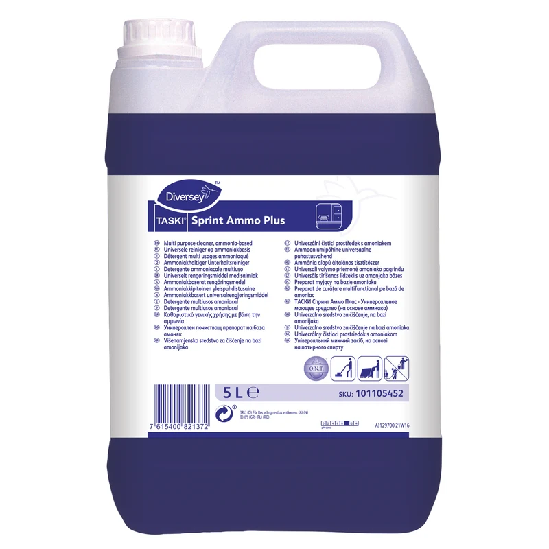 Detergente multiuso ammoniacale Diversey TASKI Sprint Ammo Plus 2x5 litri DISPONIBILE IN 7 GIORNI LAVORATIVI