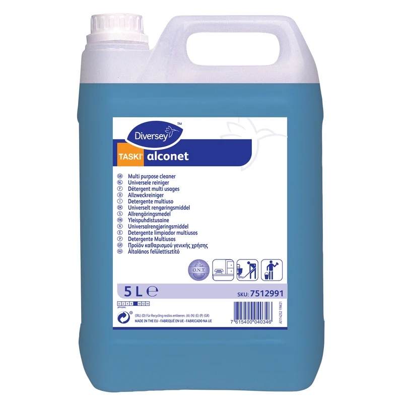 Detergente universale Diversey TASKI alconet 5 litri DISPONIBILE IN 7 GIORNI LAVORATIVI