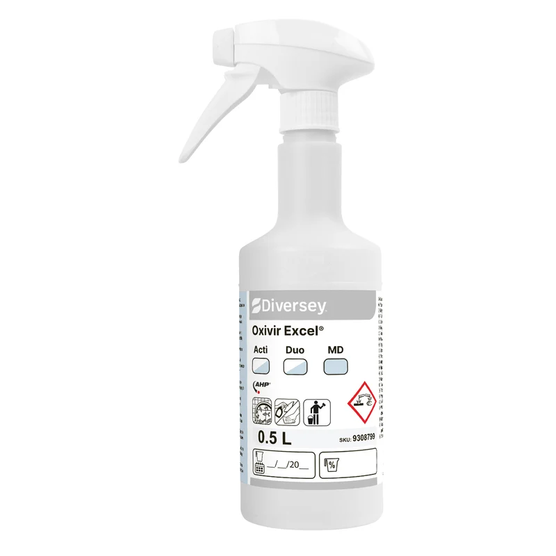 Flaconi con spruzzatore 500 ml per Oxivir Excel Diversey Flaconi per Oxivir Excel 6 pezzi DISPONIBILE IN 7 GIORNI LAVORATIVI